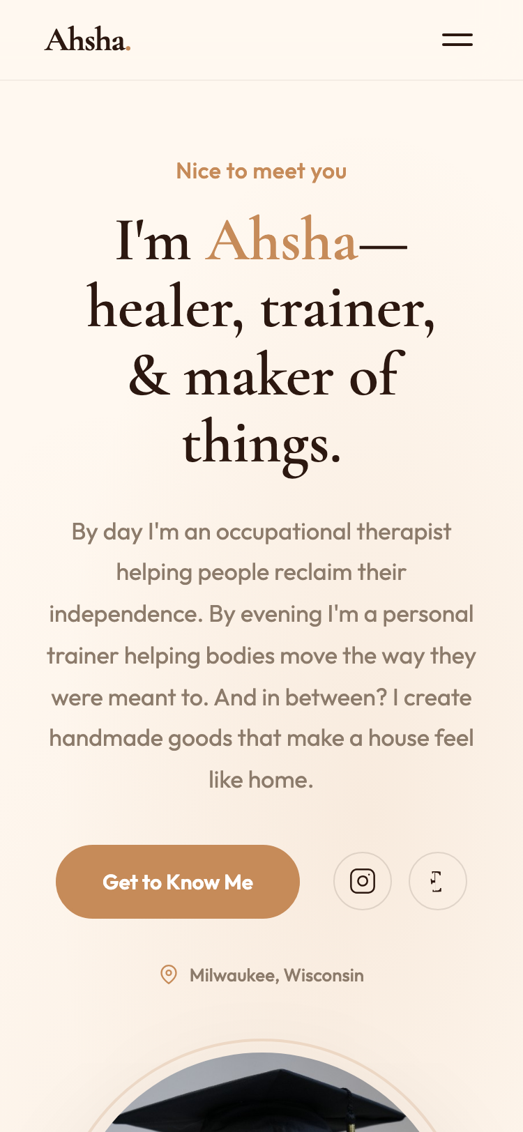 Ahsha Ford personal brand website